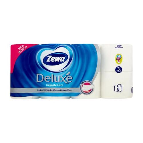 Zewa Deluxe 3 rétegű toalettpapír, 8 tekercs