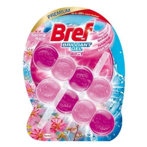 BREF Brilliant Gel WC Illatosító - Tavaszi Eső - 2x42g 110585113
