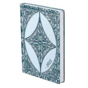 TOPTIMER Joy J022 B/6 napi határidőnapló fehér lapokkal, 2025, art metál borítóval - Iratfűző kellék