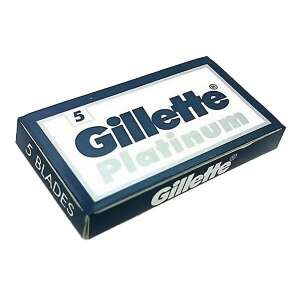 Gillette Astra Platinum Rasierklingen - 5er Pack - Haarentfernung & Rasur