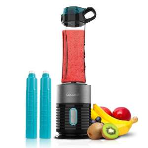 Cecotec Power Titanium 650 EasyGo Inox Blender with smoothie, cooling tubes, and fruits - Blender