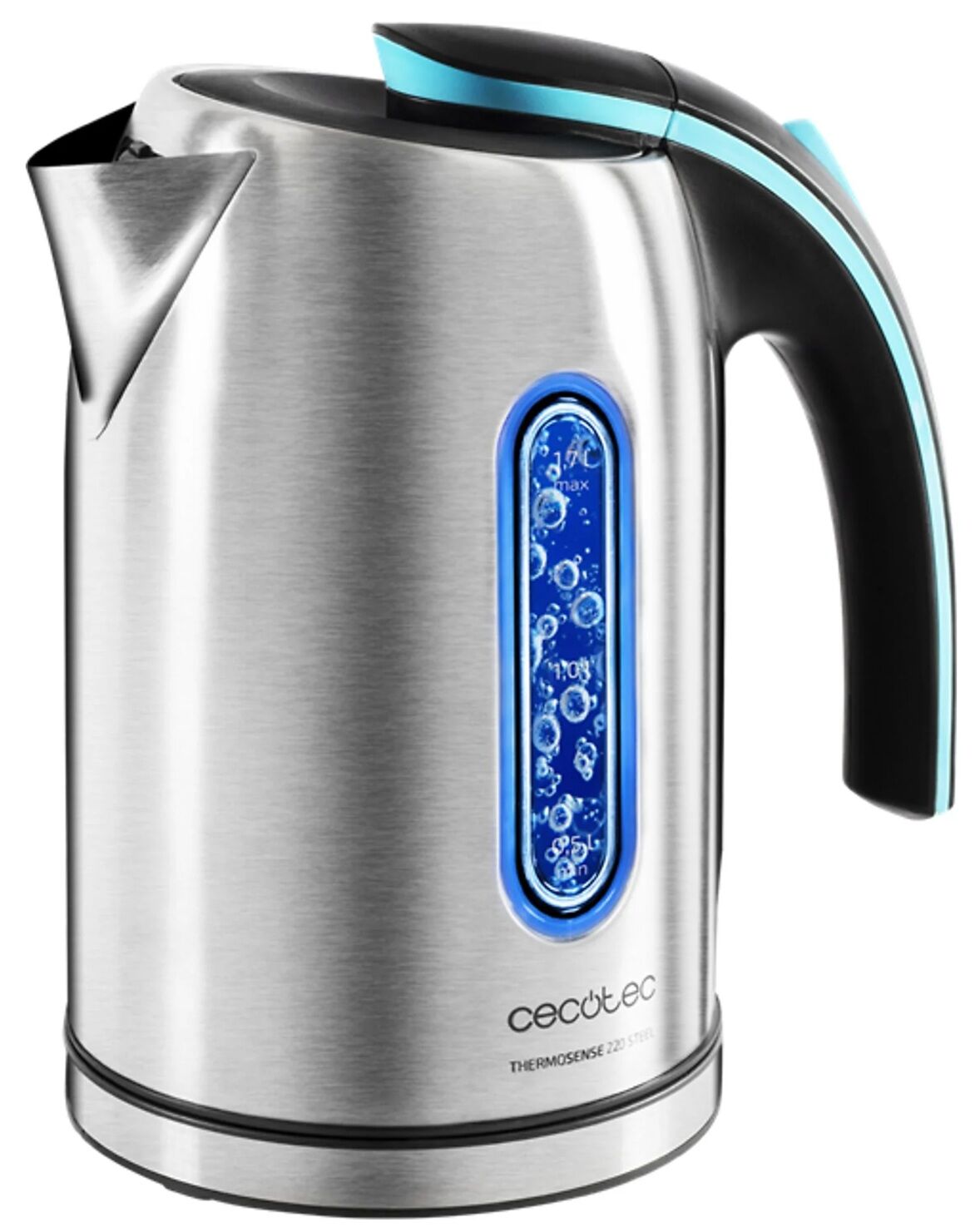 Cecotec Thermosense 220 Steel Vízforraló, 1630W, Inox