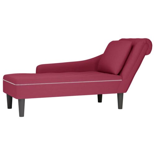 VidaXL Fotelágy - Bordó Bársony - 145cm