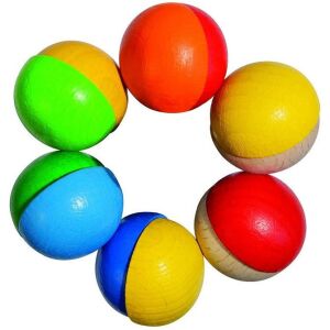 Eichhorn wooden baby teether with colorful beads - Eichhorn