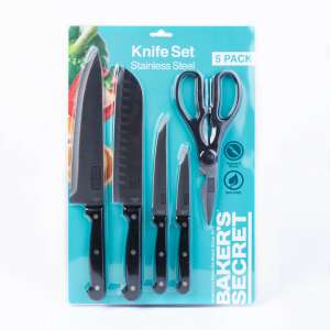 Baker's Secret - 5-piece Kitchen Knife Set with Scissors 107603003