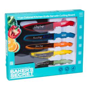 Baker's Secret - Kitchen knife set of 11 colourful knives 107603005