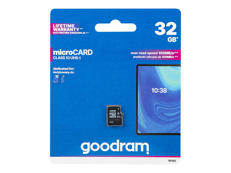 GOODRAM microSDHC 32GB CL10 UHS-I memóriakártya
