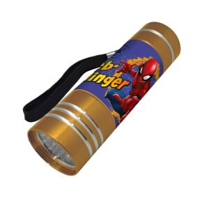Spiderman Gold LED Flashlight, 9cm, portable torch - Flashlight & Headlamp