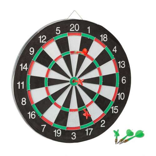 Board X2 43 cm kétoldalas darts tábla 6 nyíllal