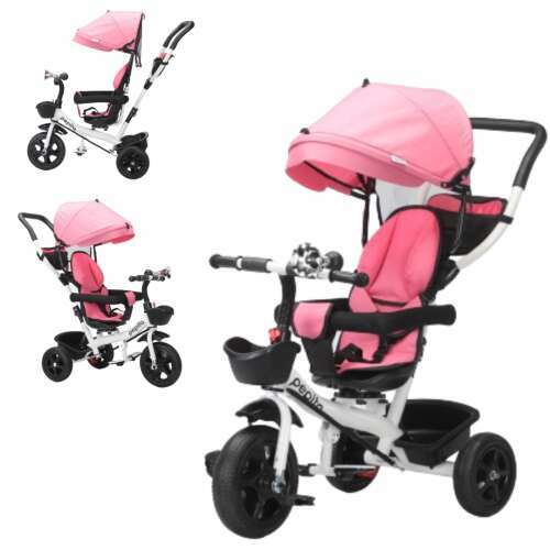 Pepita 360 Pink Tricycle with Canopy and Parent Handle