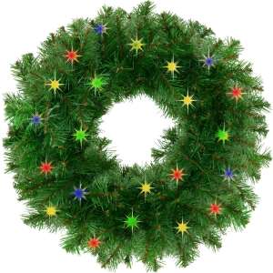 Springos® 300 cm LED Christmas Wreath with Multicolored Lights