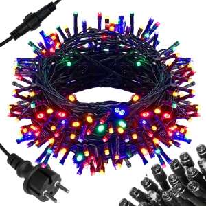 Springos 500 LED Luminițe de Crăciun Multicolore cu Efect de Bliț, 41,5 m lungime - Ghirlande luminoase