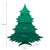 Diagram of Springos® artificial Scandinavian spruce Christmas tree, showing dimensions