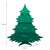 Diagram of Springos® artificial Scandinavian spruce Christmas tree, showing dimensions
