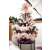 Springos Ct0174 90 cm Artificial Spruce Christmas Tree decorated with pink feathers and ornaments