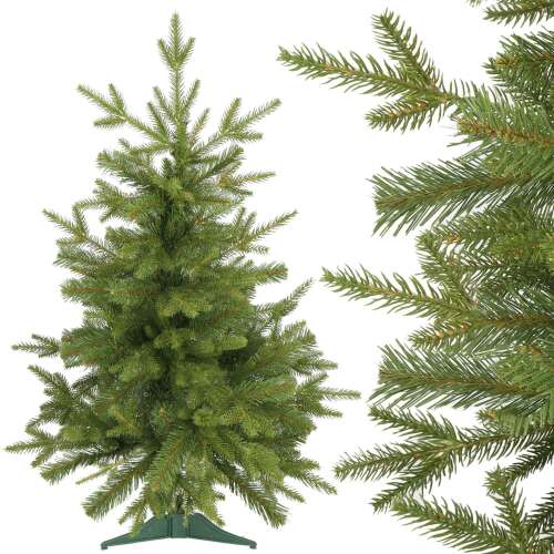 Springos Ct0174 90 cm Künstliche Fichte Weihnachtsbaum, mit Ständer, realistisches Aussehen, grüne Nadeln, 6 Ebenen, 14 Zweige, 100 Spitzen
