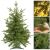 Springos 90cm natürliche Mini-Fichte Weihnachtsbaum mit Lichtern und Zweigdetail
