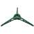 Green plastic Christmas tree stand with three legs