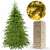 Springos Evergreen 1,2 m künstlicher Weihnachtsbaum mit Karton und Lichterketten-Detail