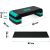 NeoSport Step Pad cu reglare pe înălțime, 3 niveluri, 30x80x20cm, capacitate de încărcare 200 kg - Turquoise 107616962