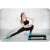 Woman doing exercise on Neo-Sport Step Platform, 3 steps, turquoise and black