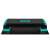 Neo-Sport Step Platform, 3 steps, turquoise and black, front view