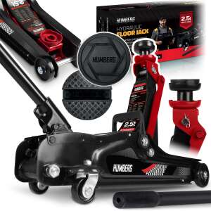 Humberg 2.5t Hydraulic Floor Jack, Car Lifting Jack, Low Profile, with Accessories - Lift