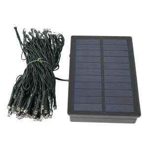 Flippy luminițe de Crăciun, 12 metri, 100 LED, alb cald, cu energie solară, sârmă de cupru, liniar, interior/exterior - Flippy