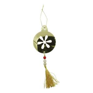 Ornament brad, KipHome, Rotund, Auriu, Lucios, 10*23CM, Acril, Interior/ Exterior 107620582 - Decorațiuni pentru pomul de Crăciun