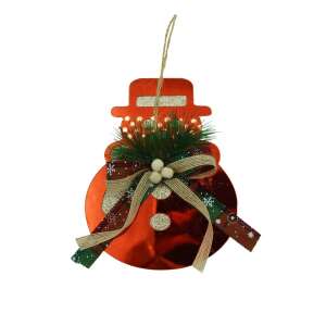 Ornament brad, KipHome, Om de zapada, Rosu, Lucios, 14*17CM, Acril, Interior/ Exterior 107620950 - Decorațiuni pentru pomul de Crăciun