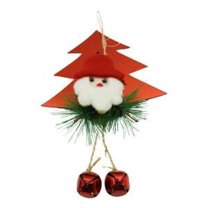 Ornament brad, KipHome, Brad cu clopotei, Rosu, Lucios, 15*20CM, Acril, Interior/ Exterior 107620995 - Decorațiuni pentru pomul de Crăciun