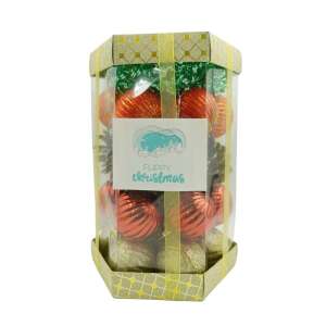 Комплект от 35 украшения за коледна елха, KeepHome, тип глобус, многоцветни, изработени от полистирен, с искрящо покритие, кутия 14 см дълбочина... 107621336 - Коледа