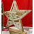 Decoratiune luminoasa, model de Stea cu Brad si inscriptie Marry Christmas, alb, lungime: 19 cm, latime: 5 cm, inaltime: 26 cm, lemn, interior/exterior 107621479