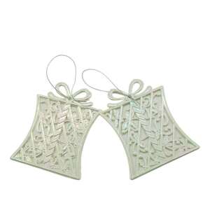 Ornament brad de Craciun, Perlat, in forma de Cadou, 9 cm x 11 cm, Plastic, KipHome 107621980 - Decorațiuni pentru pomul de Crăciun