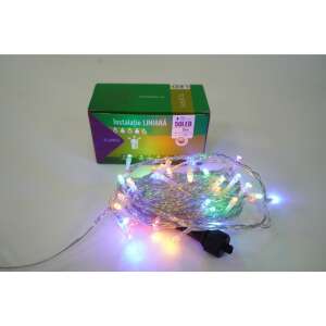 Flippy 250 LED многоцветни коледни светлини с прозрачен кабел - Декорация
