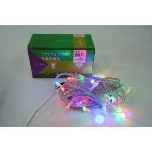 Flippy 250 LED Christmas lights, 25 meters, linear installation, green wire, with transformer and remote control, connectable, 3 meter extension, IP44 - Christmas