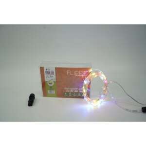 20 meter copper wire fairy lights with 200 multi-colored LED lights, 8 lighting modes, connectable, with transformer, Flippy brand - Christmas