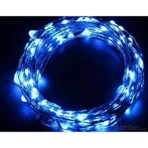 Blue copper wire fairy lights, 50 meters, 500 LED, warm white, 8 light modes, Flippy - Home & Garden