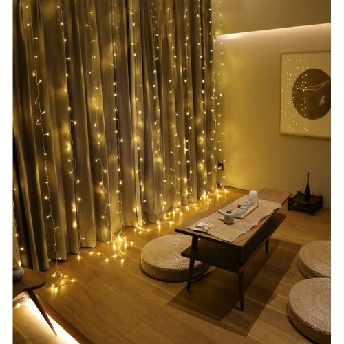 Flippy Karácsonyi fényfüggöny, 4mx2m, 480 meleg fehér LED, hangulatvilágítás