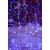 Flippy blue LED curtain lights for party decoration