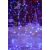 Flippy blue LED curtain lights for holiday decoration