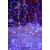 Flippy Christmas Curtain Lights, IP44, 10m x 2m, 1200 LEDs, Blue, with Flash, Transformer with Remote Control, Connectable, with 3m Extension Cable, Transparent Wire, Indoor/Outdoor 138426292