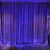 Flippy blue LED curtain lights for bedroom decoration