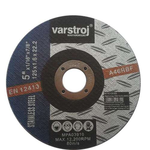 Disc de tăiere 125x1,6x22,2 INOX Varstroj 42630357