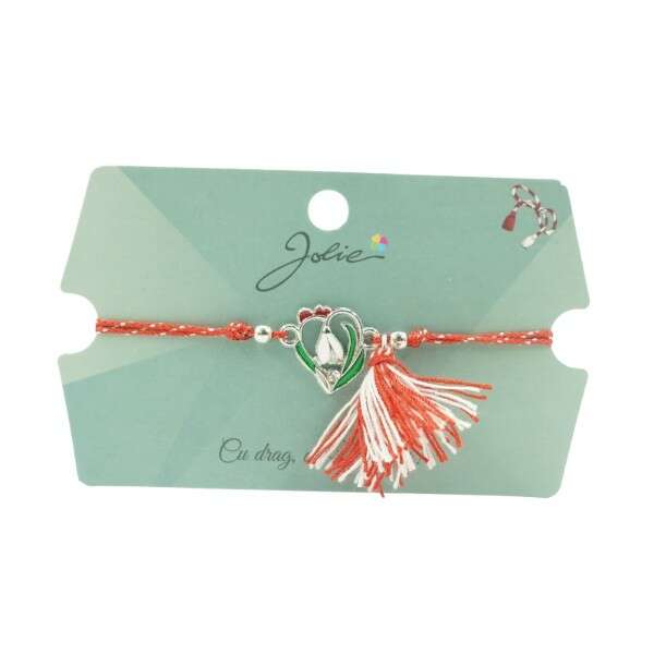 Bracelet with Snowflake Tassels in the Heart