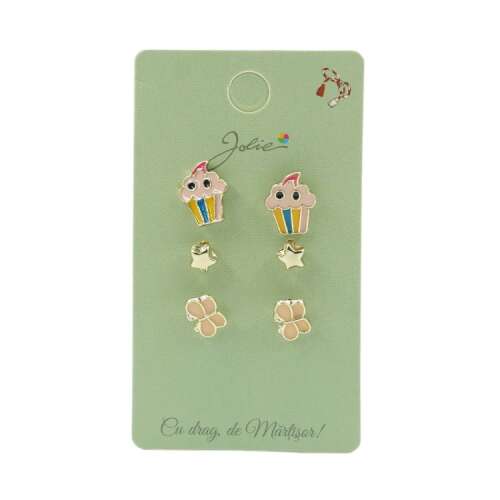 Set 3 Perechi Cercei Briosa, Stea, Fluture 107630766