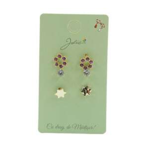 Set 3 Perechi Cercei Cerc, Piatra, Stea 107630773 - Bijuterii pentru femei