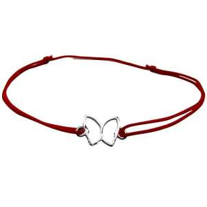 Brățară reglabilă din sfoară cu fluture din argint 925, marca Jolie - Brățări dame