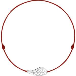 Brățară Jolie cu cordon reglabil cu pandantiv aripă, argint 925 - Brățări dame