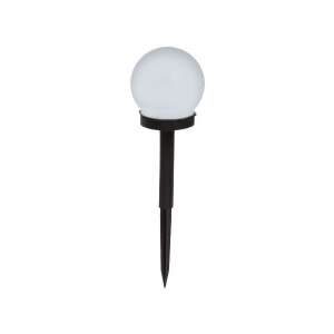 Lampa solara LED, Sferica, Tip Glob KipHome, Diametru 10 cm, Alb cald 107633110 - Lanternă solară